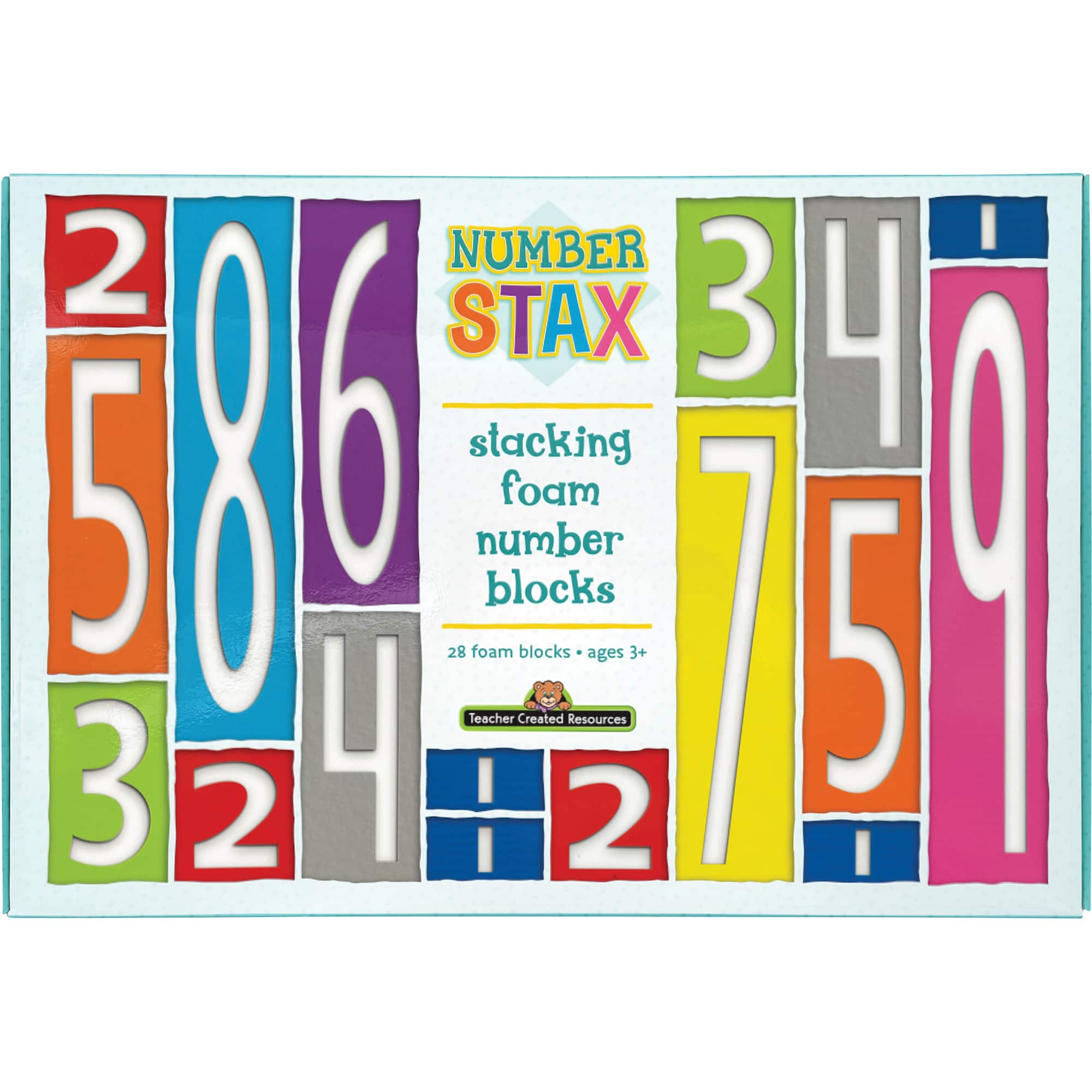 Teacher Created Resources® Number Stax Stacking Foam Number Blocks